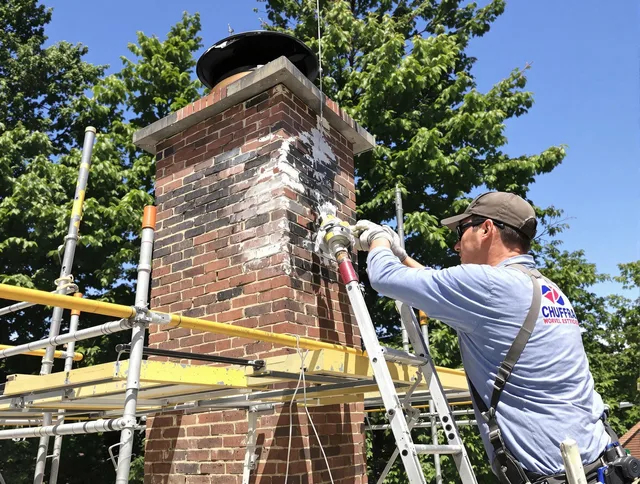 Structural chimney repair by Parma Heights Chimney Sweep in Parma Heights, OH