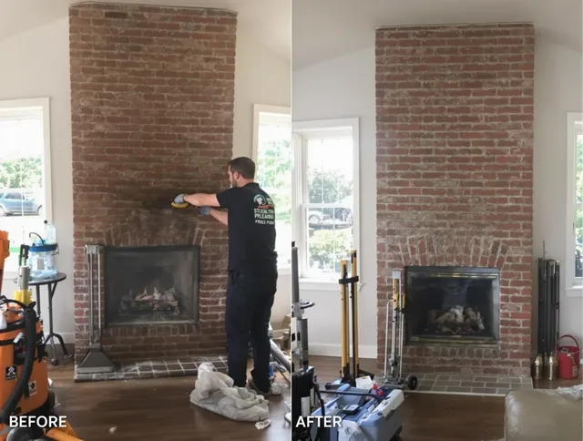 Finished chimney sweeping service by Parma Heights Chimney Sweep in Parma Heights, OH