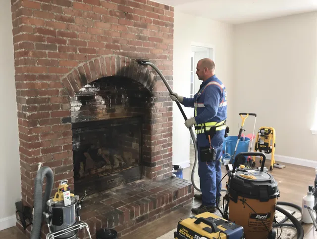 Parma Heights Chimney Sweep expert performing detailed chimney sweep in Parma Heights, OH