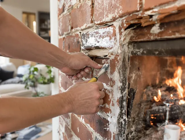 Routine fireplace repair by Parma Heights Chimney Sweep in Parma Heights, OH